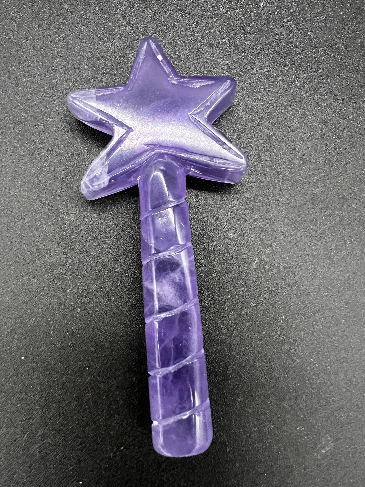 Fluorite carved wand