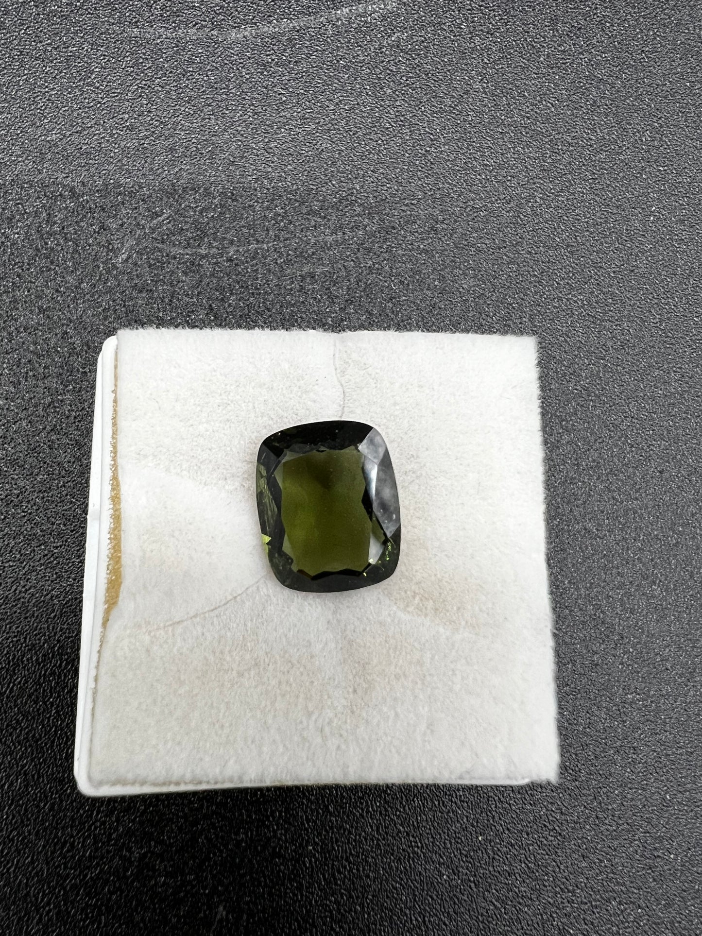 Moldavite facet