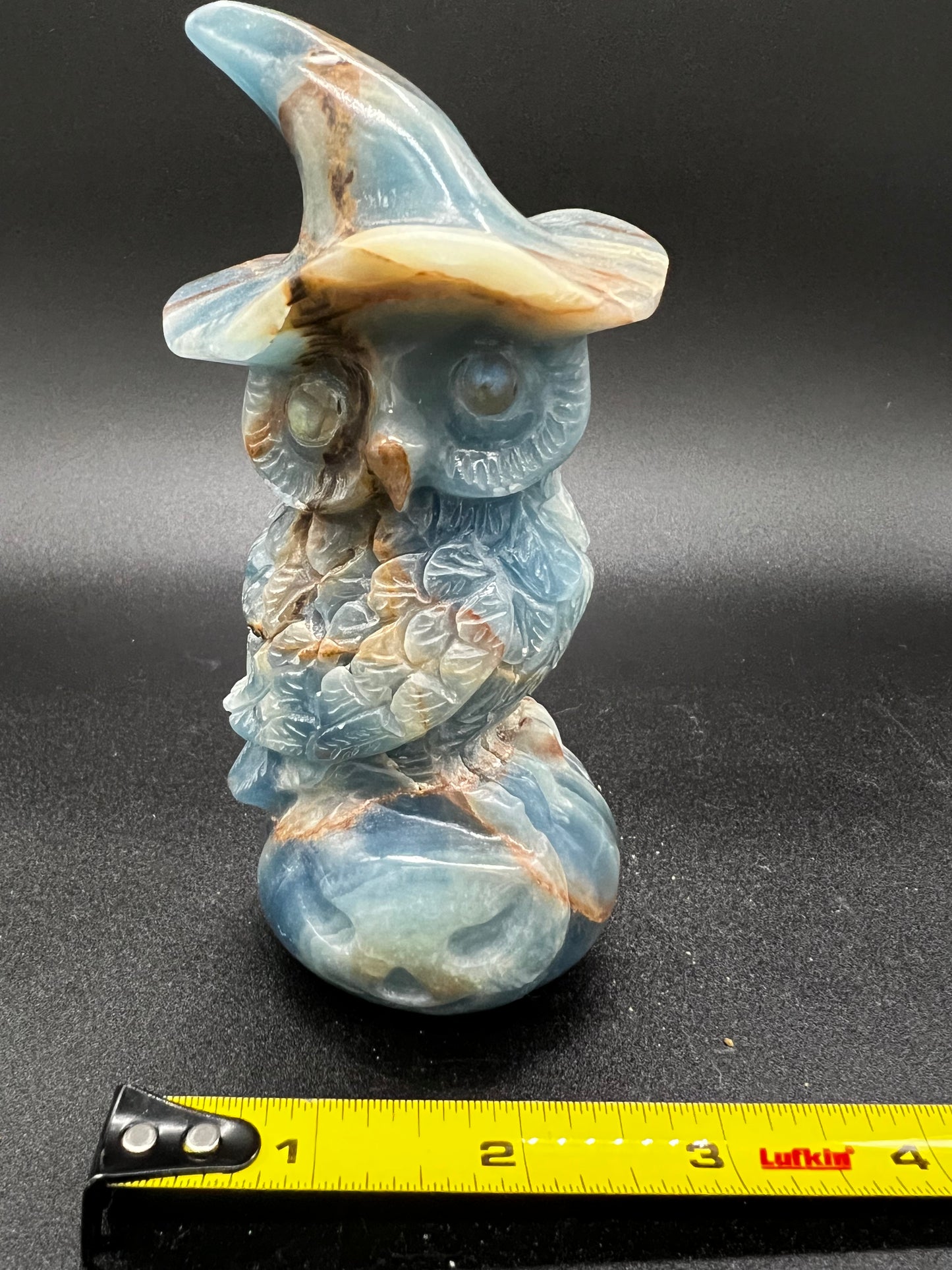 Blue lace agate Owl