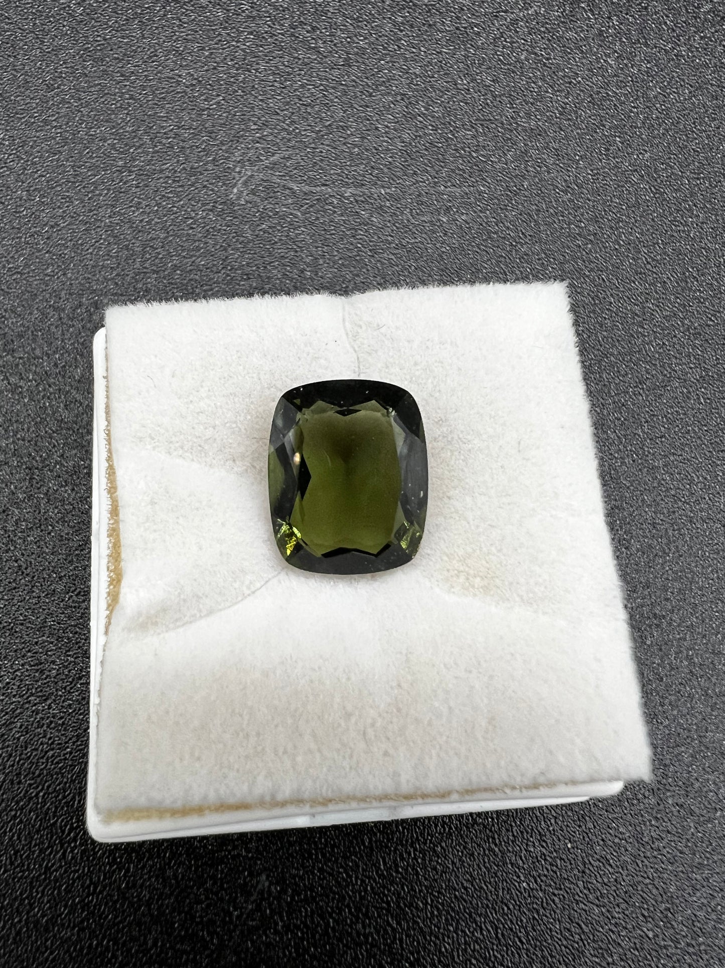 Moldavite facet